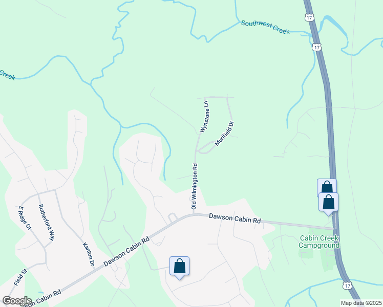 map of restaurants, bars, coffee shops, grocery stores, and more near 159 Old Wilmington Road in Jacksonville