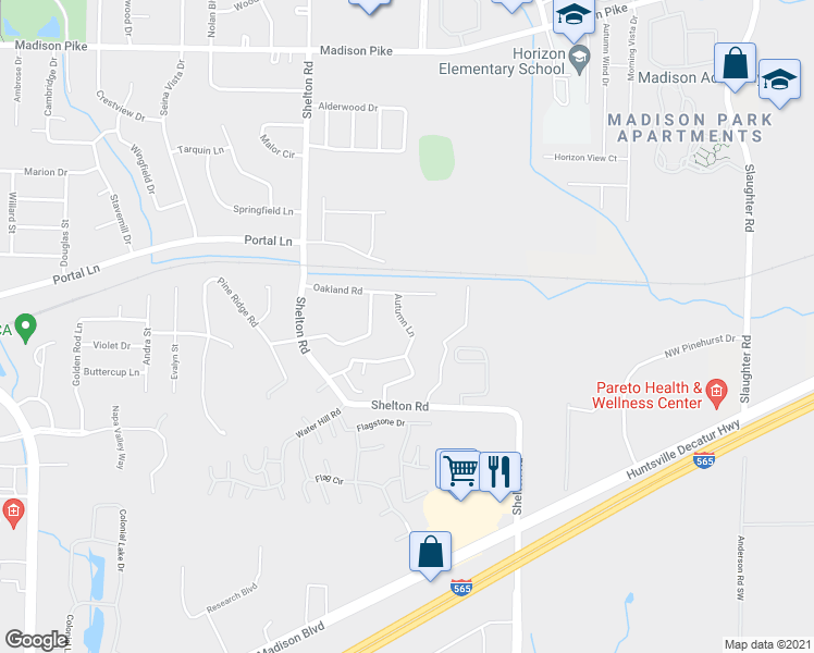 map of restaurants, bars, coffee shops, grocery stores, and more near 318 Autumn Lane in Madison