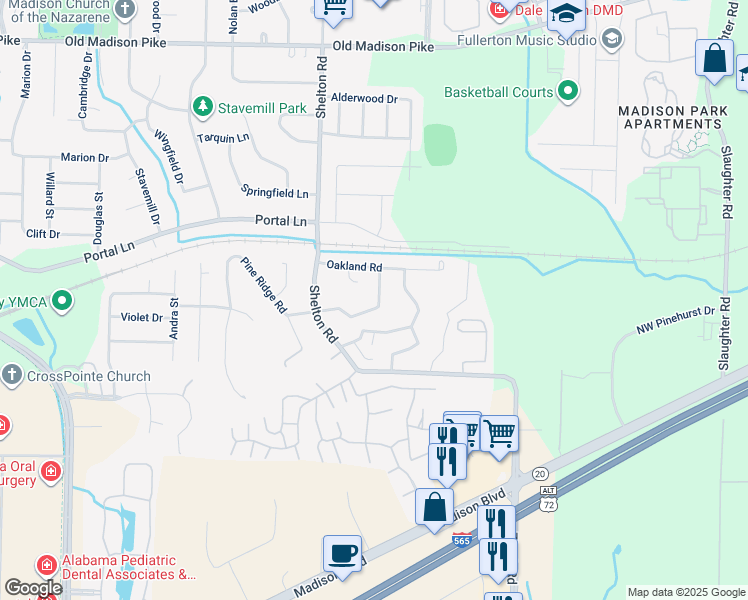 map of restaurants, bars, coffee shops, grocery stores, and more near 127 Westscott Drive in Madison