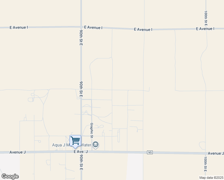 map of restaurants, bars, coffee shops, grocery stores, and more near 92nd Street East in Lancaster