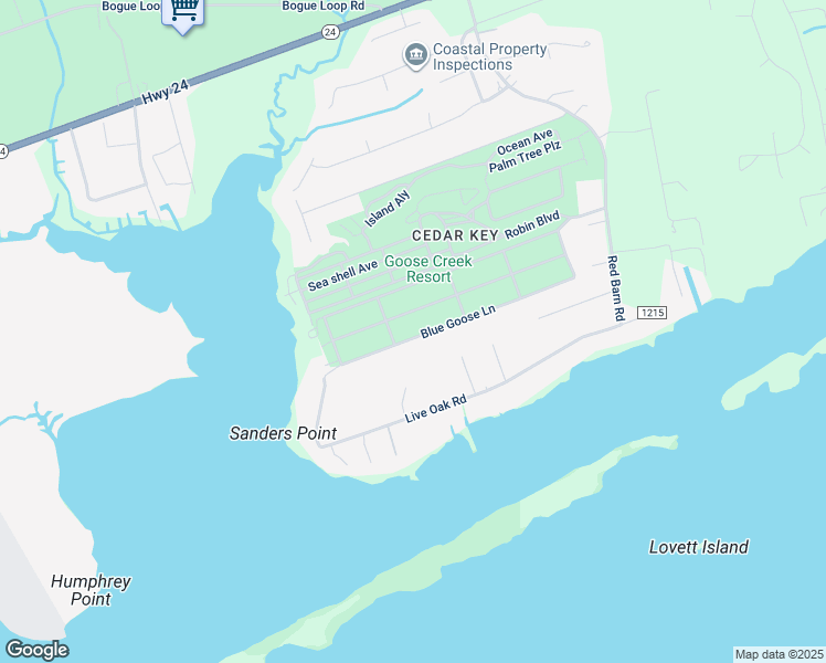 map of restaurants, bars, coffee shops, grocery stores, and more near 301-399 Snow Goose Ln in Newport