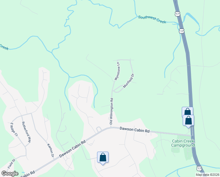 map of restaurants, bars, coffee shops, grocery stores, and more near 167 Old Wilmington Road in Jacksonville