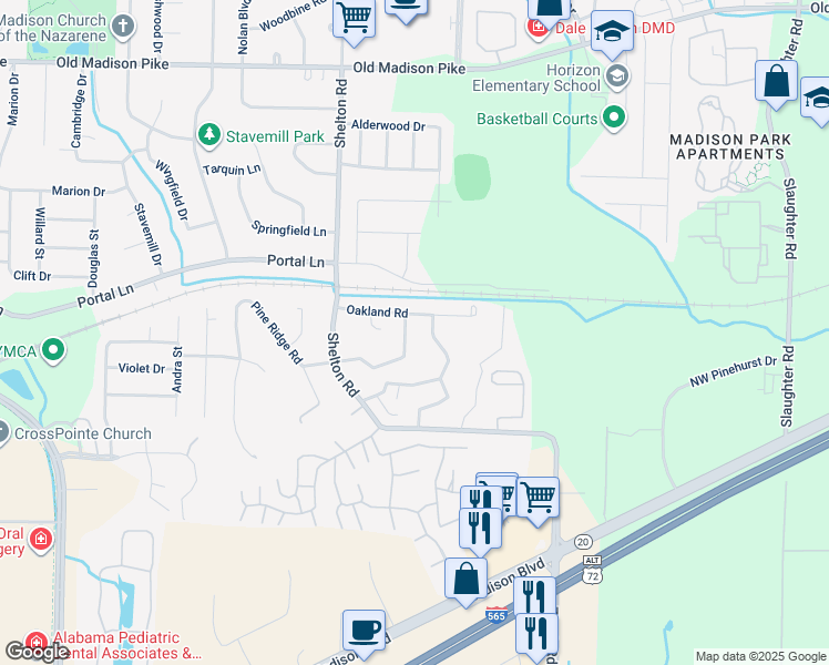 map of restaurants, bars, coffee shops, grocery stores, and more near 333 Autumn Lane in Madison