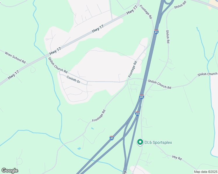 map of restaurants, bars, coffee shops, grocery stores, and more near 1313 Shiloh Church Road in Piedmont