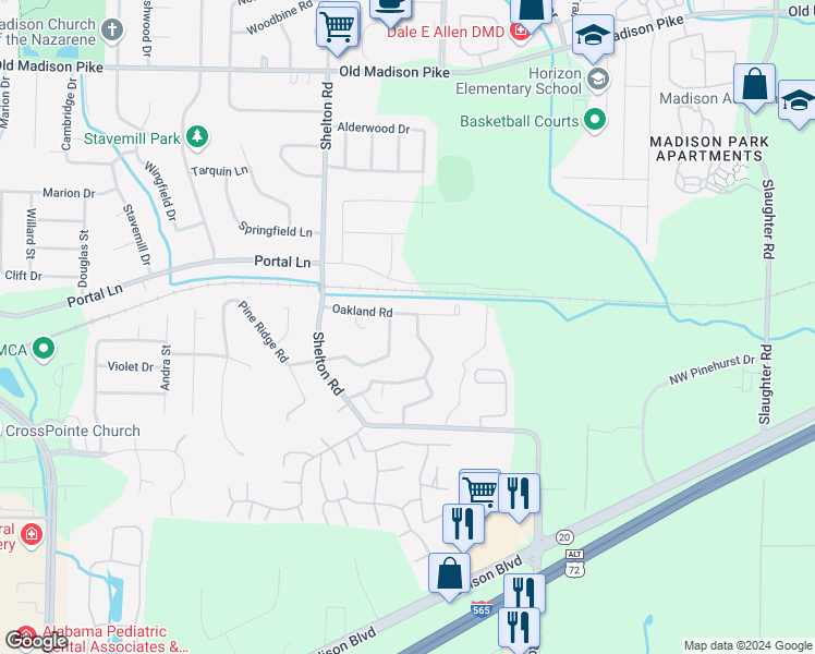 map of restaurants, bars, coffee shops, grocery stores, and more near 339 Autumn Lane in Madison