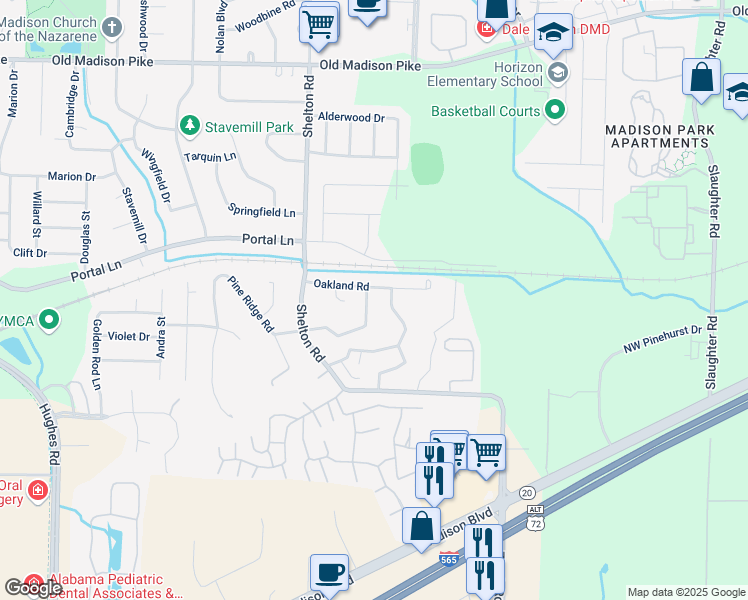 map of restaurants, bars, coffee shops, grocery stores, and more near 333 Autumn Lane in Madison