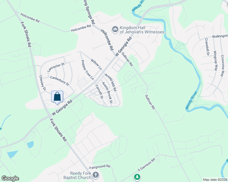 map of restaurants, bars, coffee shops, grocery stores, and more near 9 Arnold Mill Road in Simpsonville