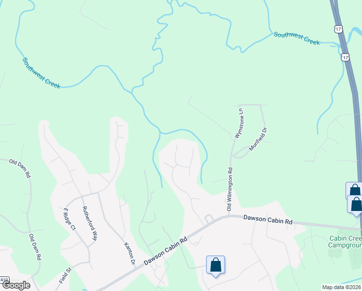 map of restaurants, bars, coffee shops, grocery stores, and more near 103 Fountain Drive in Jacksonville