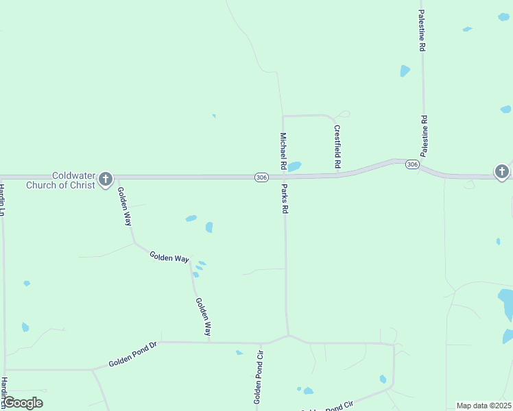 map of restaurants, bars, coffee shops, grocery stores, and more near 2578 Mississippi 306 in Coldwater