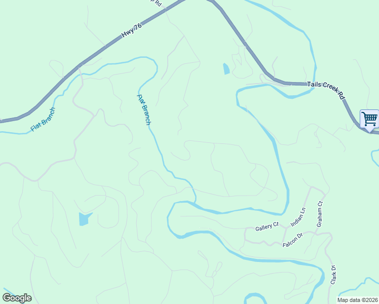 map of restaurants, bars, coffee shops, grocery stores, and more near 79 Cedar Street in Ellijay