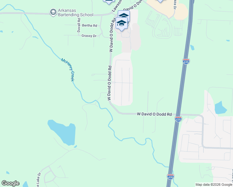 map of restaurants, bars, coffee shops, grocery stores, and more near 132 Congressional Drive in Little Rock