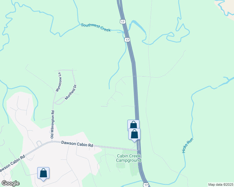 map of restaurants, bars, coffee shops, grocery stores, and more near 119 Stoney Creek Drive in Jacksonville