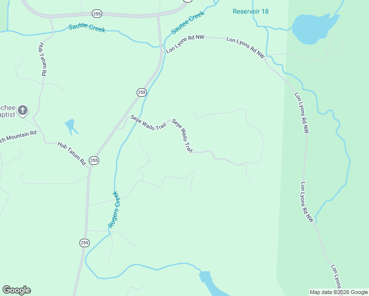 map of restaurants, bars, coffee shops, grocery stores, and more near 315 Seye Wailo Trail in Clarkesville