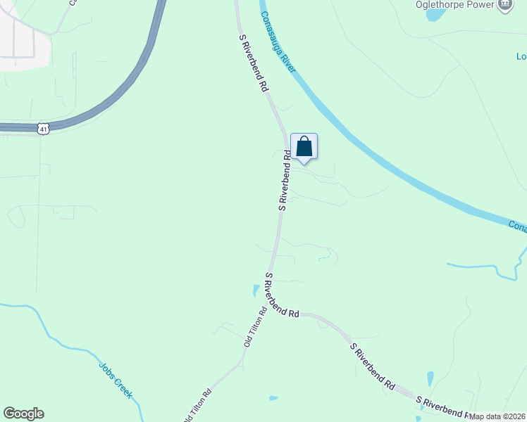 map of restaurants, bars, coffee shops, grocery stores, and more near 2561 South Riverbend Road in Dalton