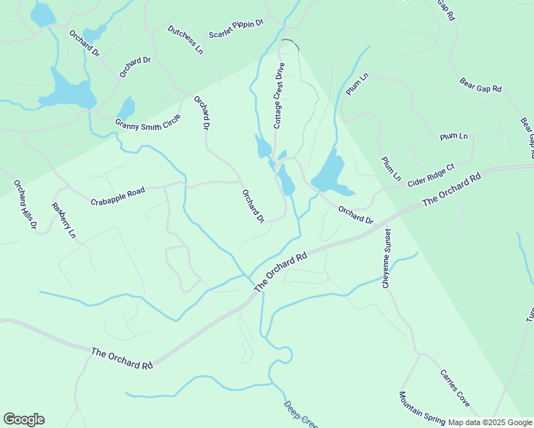 map of restaurants, bars, coffee shops, grocery stores, and more near 526 Orchard Drive in Clarkesville