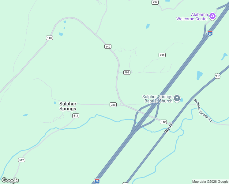 map of restaurants, bars, coffee shops, grocery stores, and more near 513 County Road 140 in Valley Head