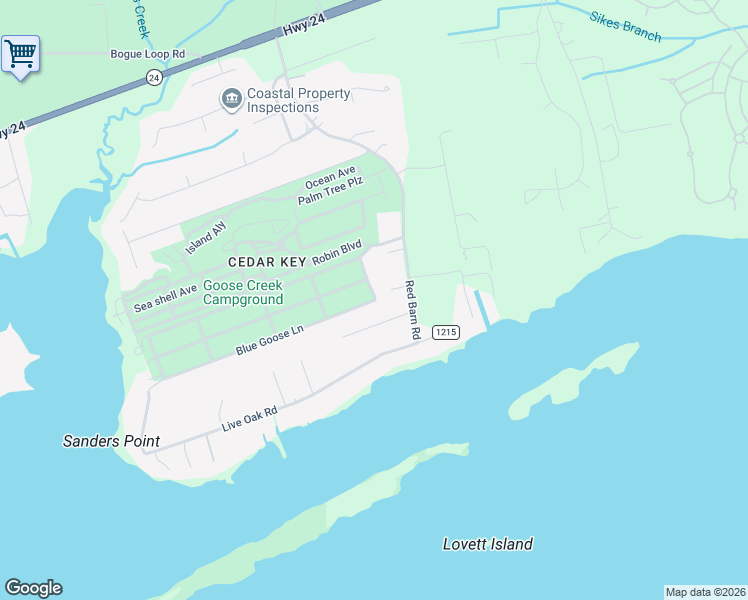 map of restaurants, bars, coffee shops, grocery stores, and more near 198 Gray Goose Drive in Newport