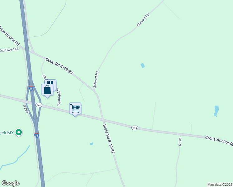 map of restaurants, bars, coffee shops, grocery stores, and more near 575 Rocky Ridge Road in Enoree