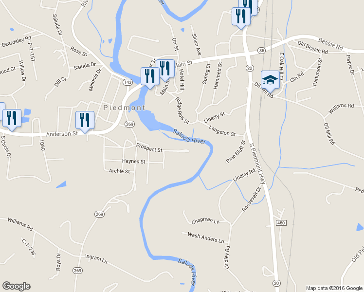 map of restaurants, bars, coffee shops, grocery stores, and more near 25 Prospect Street in Piedmont
