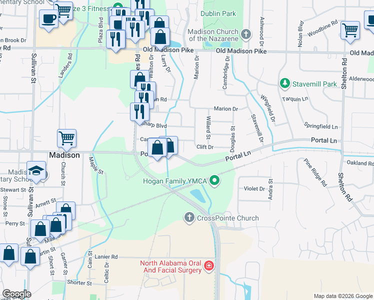 map of restaurants, bars, coffee shops, grocery stores, and more near 402 Gilmore Street in Madison