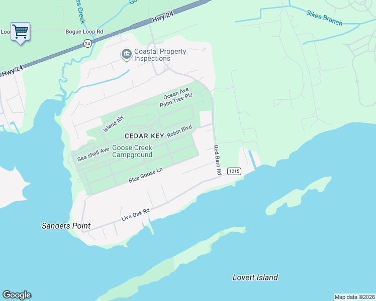 map of restaurants, bars, coffee shops, grocery stores, and more near 122-198 Gray Goose Dr in Newport