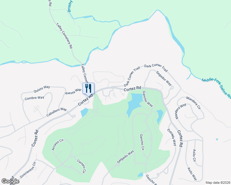 map of restaurants, bars, coffee shops, grocery stores, and more near 7 Cortez Lane in Hot Springs