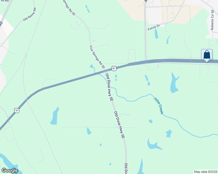 map of restaurants, bars, coffee shops, grocery stores, and more near 3061 Old Dixie Highway Southeast in Dalton