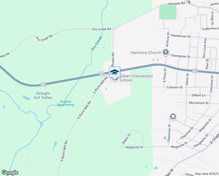 map of restaurants, bars, coffee shops, grocery stores, and more near 87 South Burnt Mill Road in LaFayette