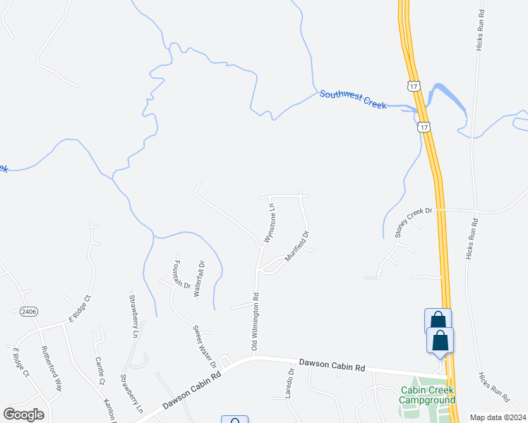 map of restaurants, bars, coffee shops, grocery stores, and more near 105 Wynstone Lane in Jacksonville