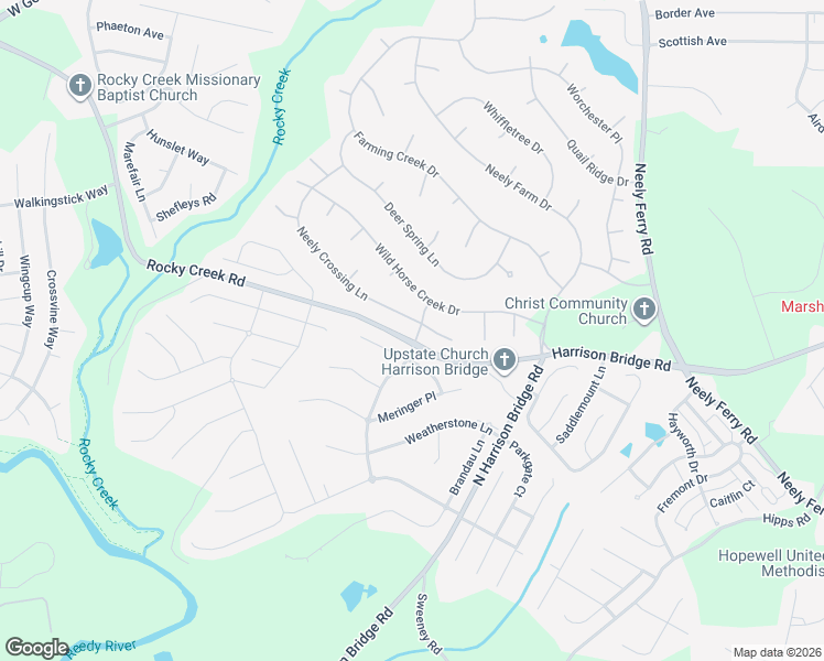 map of restaurants, bars, coffee shops, grocery stores, and more near 340 Neely Crossing Lane in Simpsonville