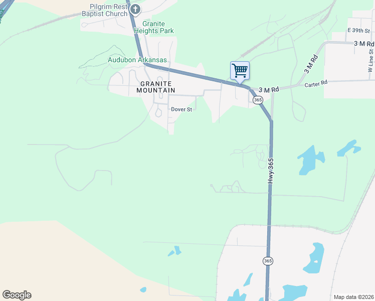 map of restaurants, bars, coffee shops, grocery stores, and more near 4725 Springer Boulevard in Little Rock