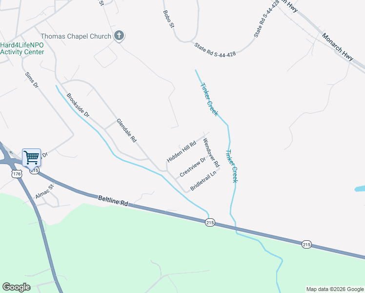 map of restaurants, bars, coffee shops, grocery stores, and more near 107 Hidden Hill Road in Union