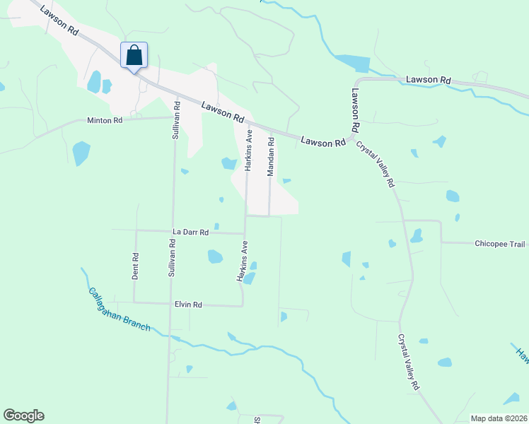 map of restaurants, bars, coffee shops, grocery stores, and more near 6108 Mandan Road in Little Rock