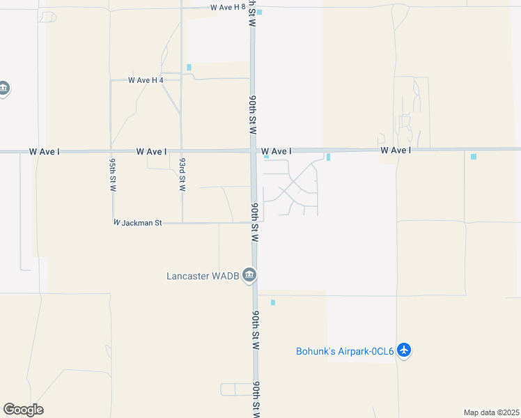 map of restaurants, bars, coffee shops, grocery stores, and more near 45100 West View Drive in Lancaster