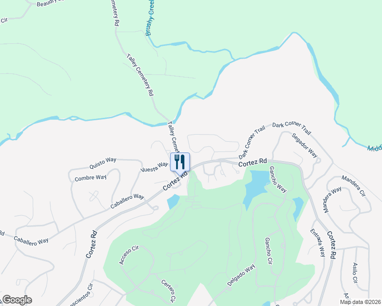 map of restaurants, bars, coffee shops, grocery stores, and more near 8 Vestonero Way in Hot Springs