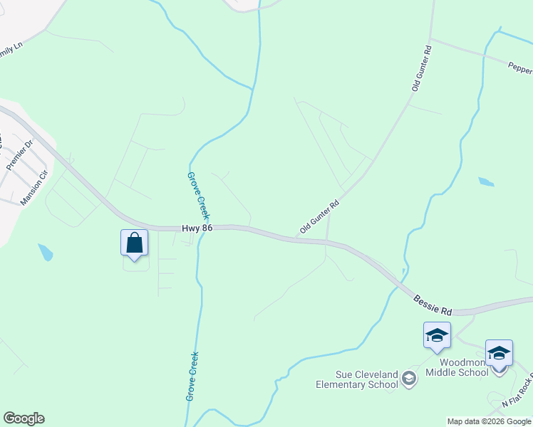 map of restaurants, bars, coffee shops, grocery stores, and more near 590 Bessie Road in Piedmont