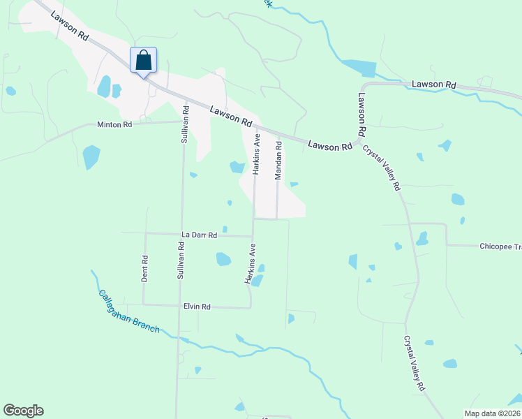 map of restaurants, bars, coffee shops, grocery stores, and more near 6108 Mandan Road in Little Rock