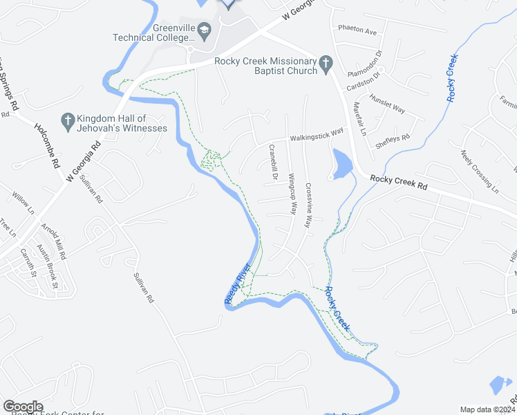 map of restaurants, bars, coffee shops, grocery stores, and more near 17 Ladybird Court in Simpsonville