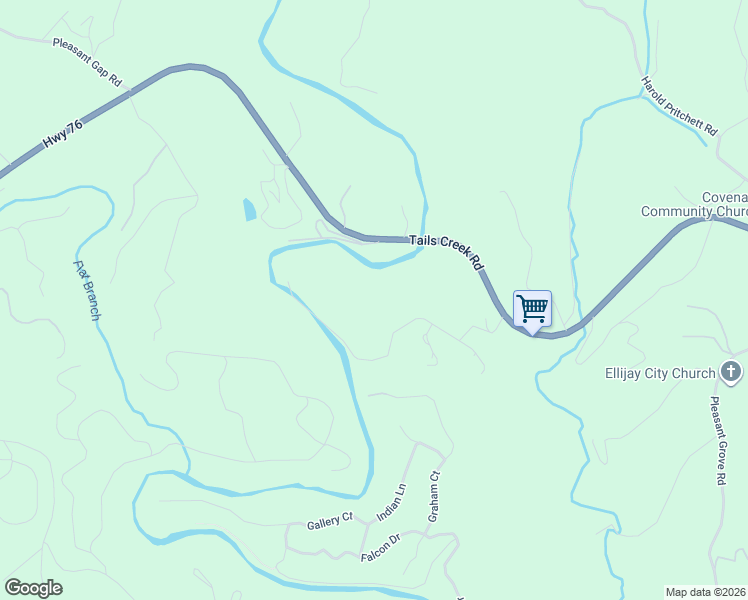 map of restaurants, bars, coffee shops, grocery stores, and more near 334 Ponderosa Road in Ellijay