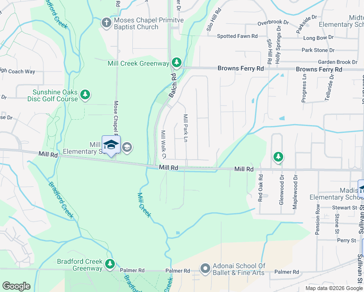 map of restaurants, bars, coffee shops, grocery stores, and more near 104 Legend Mill Circle in Madison