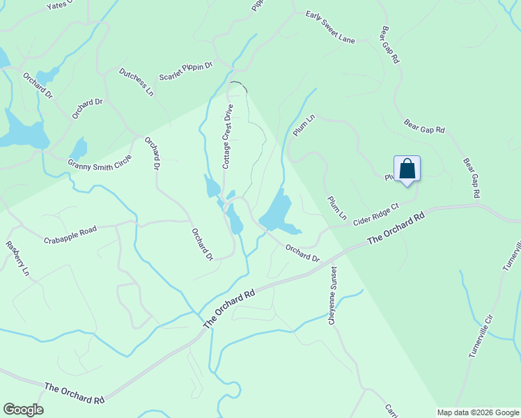 map of restaurants, bars, coffee shops, grocery stores, and more near 450 Rome Beauty Lane in Clarkesville
