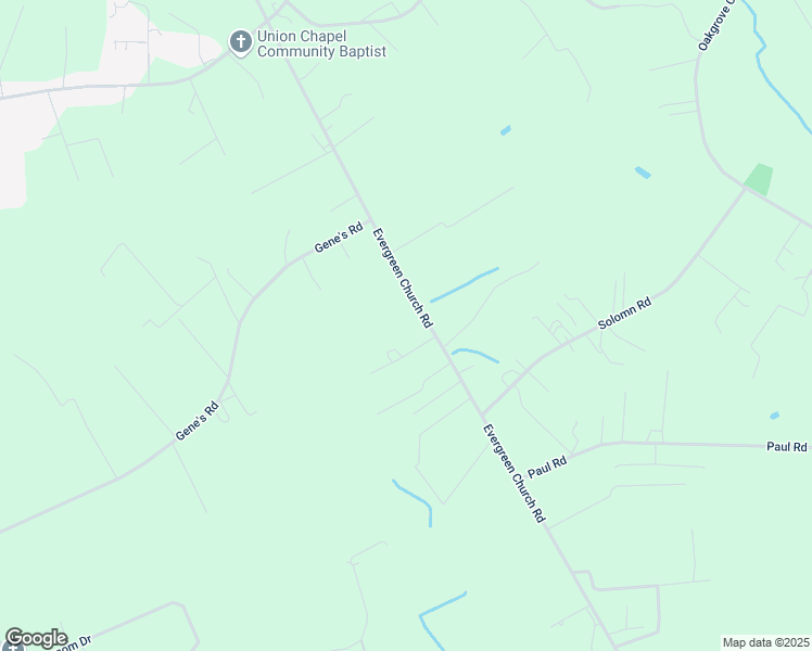 map of restaurants, bars, coffee shops, grocery stores, and more near 3568 Union Chapel Road in Pembroke