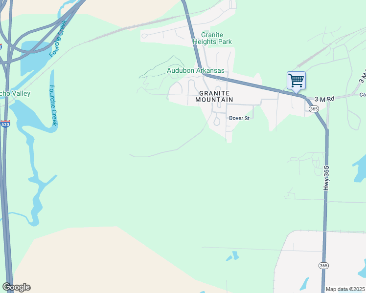 map of restaurants, bars, coffee shops, grocery stores, and more near 4204 Gillam Park Road in Little Rock