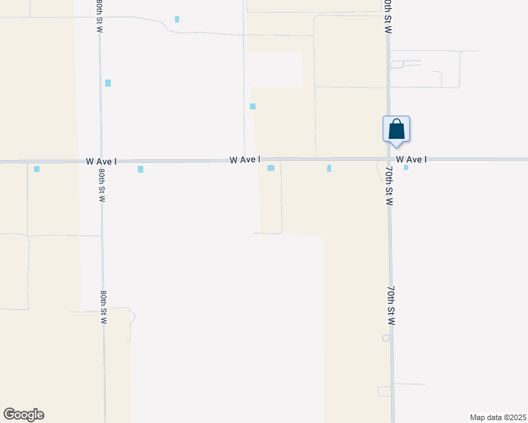 map of restaurants, bars, coffee shops, grocery stores, and more near 45105 73rd Street West in Lancaster