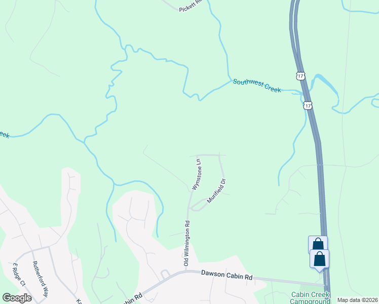 map of restaurants, bars, coffee shops, grocery stores, and more near 107 Wynstone Lane in Jacksonville