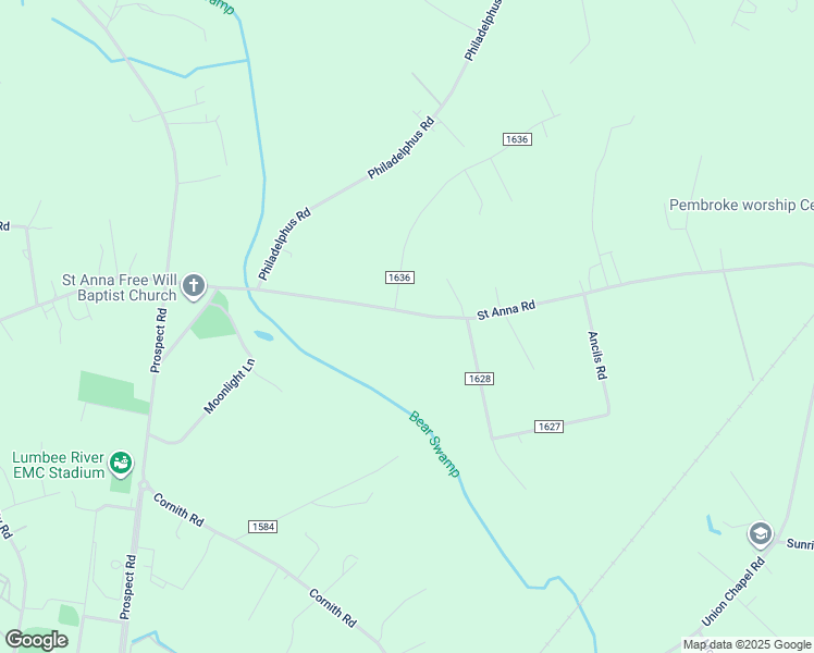 map of restaurants, bars, coffee shops, grocery stores, and more near 2144 Saint Anna Road in Pembroke