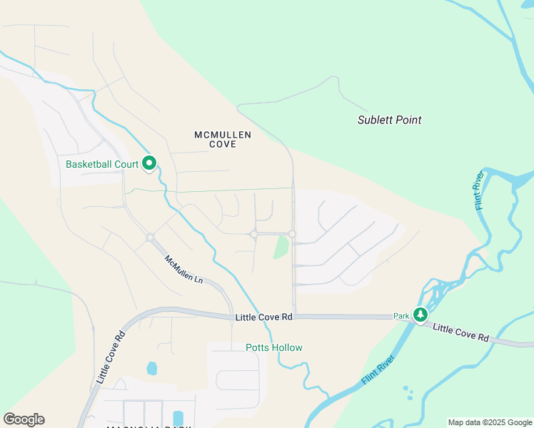 map of restaurants, bars, coffee shops, grocery stores, and more near 5 Wescott Hill Way Southeast in Gurley