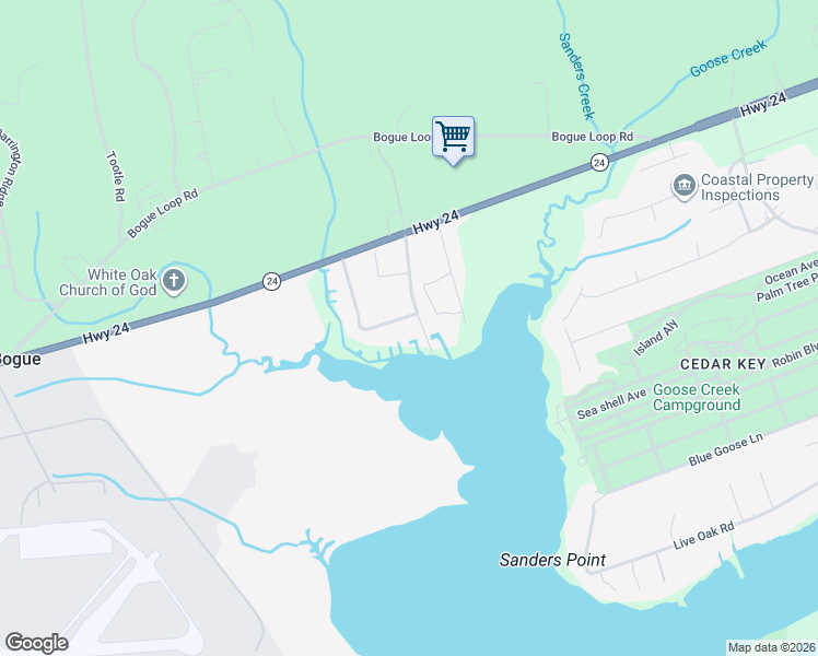 map of restaurants, bars, coffee shops, grocery stores, and more near 264 B J Taylor Road in Newport