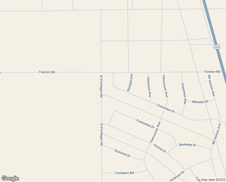 map of restaurants, bars, coffee shops, grocery stores, and more near Crestview Drive in San Bernardino County