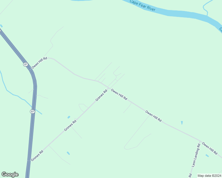 map of restaurants, bars, coffee shops, grocery stores, and more near Owen Hill Road in Tar Heel